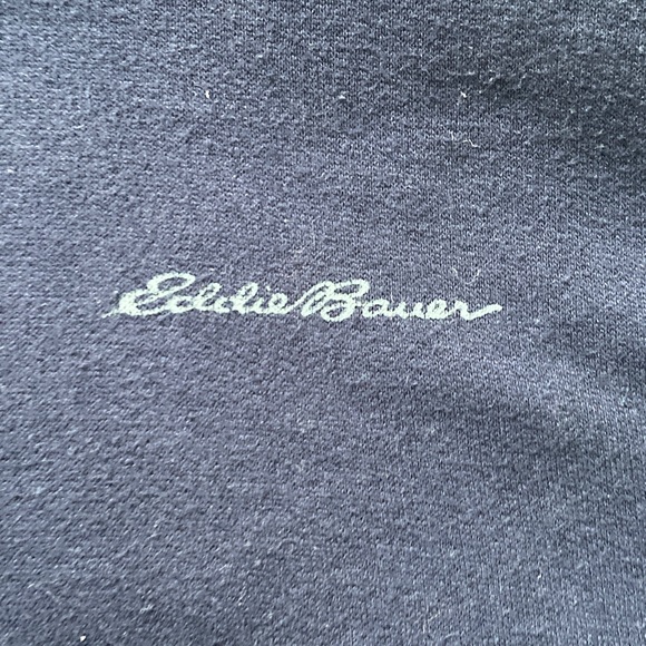 Eddie Bauer Men's Navy Hoodie - Picture 3 of 9